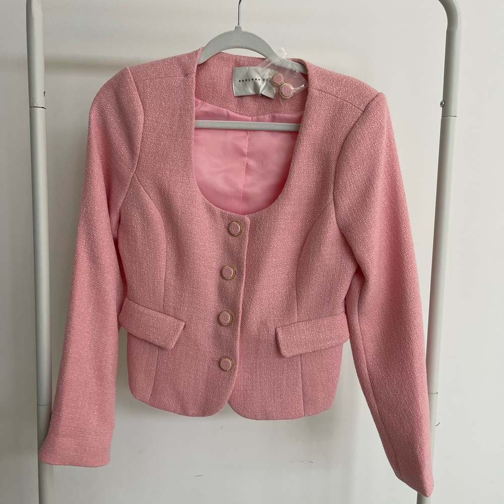 Endless Rose Soft Pink Blazer